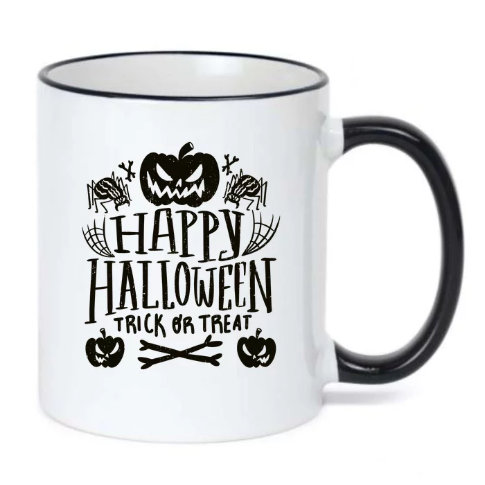 Happy Halloween Trick Or Treat Black Color Changing Mug