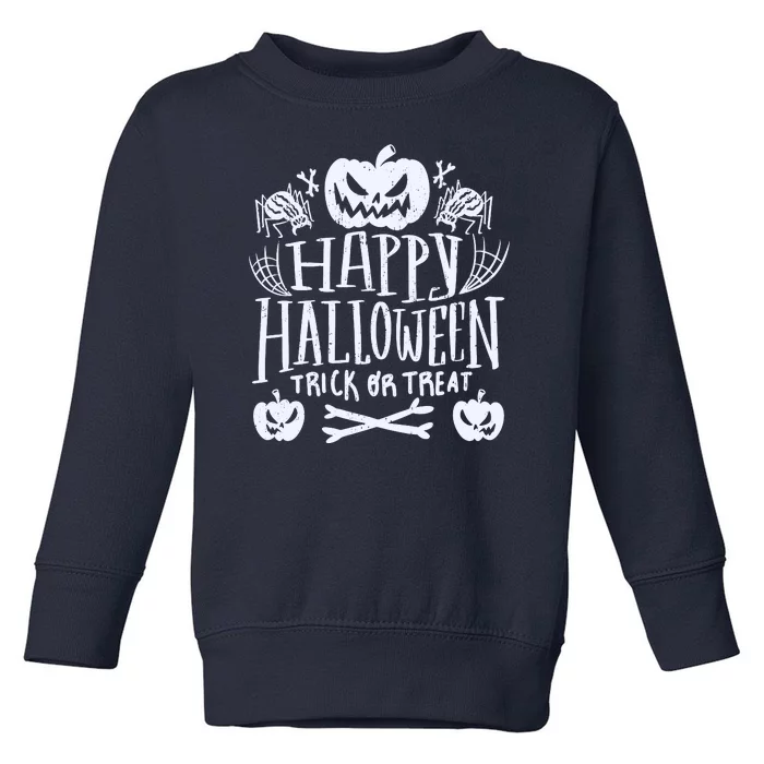 Happy Halloween Trick Or Treat Toddler Sweatshirt