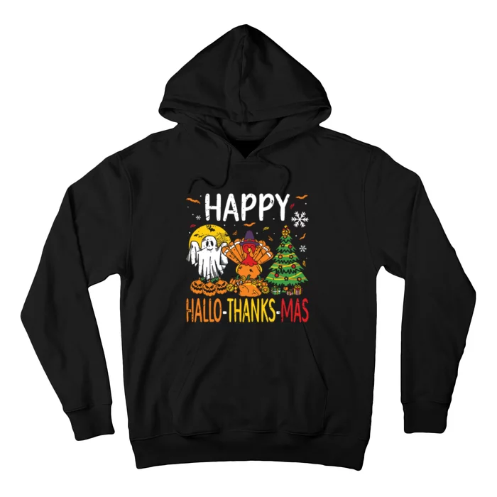 Hallothanksmas Halloween Thanksgiving Christmas Hoodie