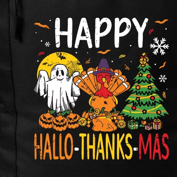 Hallothanksmas Halloween Thanksgiving Christmas Daily Commute Backpack