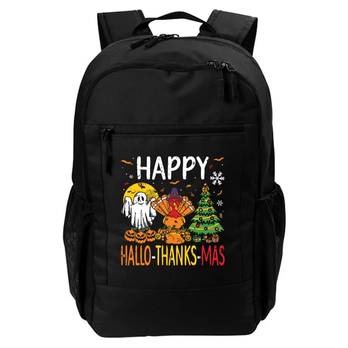 Hallothanksmas Halloween Thanksgiving Christmas Daily Commute Backpack