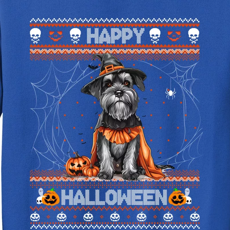 Happy Halloween Ugly Miniature Schnauzer Howloween Pumpkin Sweatshirt