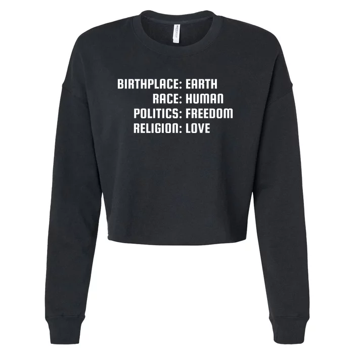 Humanity Cropped Pullover Crew