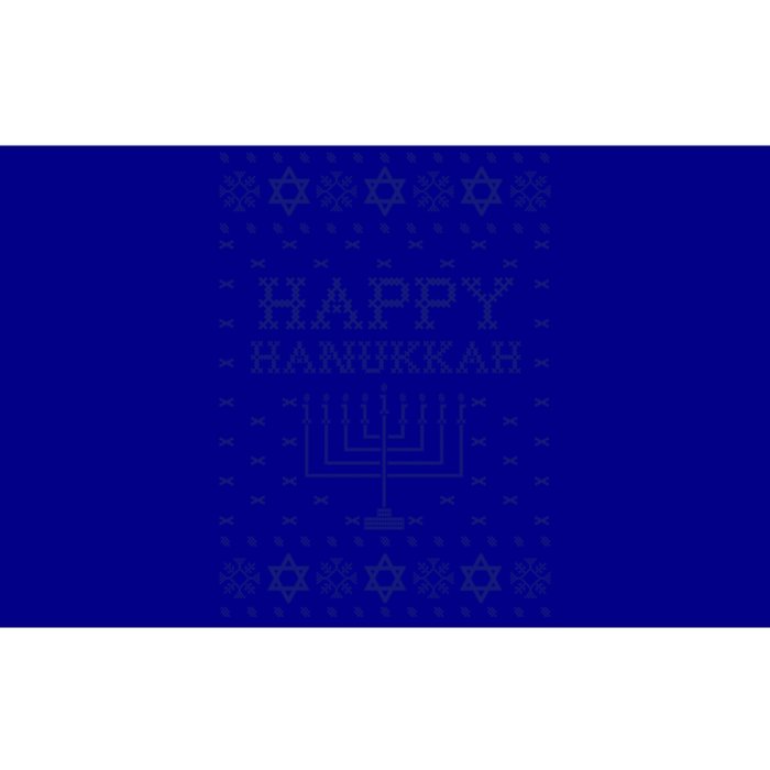 Happy Hanukkah Ugly Sweater Gift Bumper Sticker