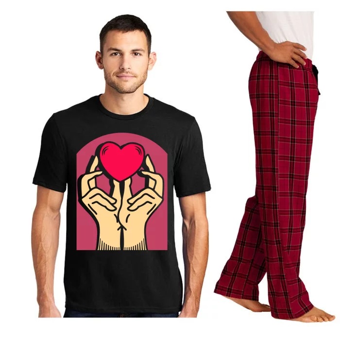 Hands Heart Valentine's Love Relationship Rotic Gift Pajama Set