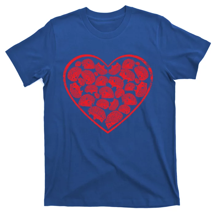 Hedgehog Heart Valentines Day Gift T-Shirt