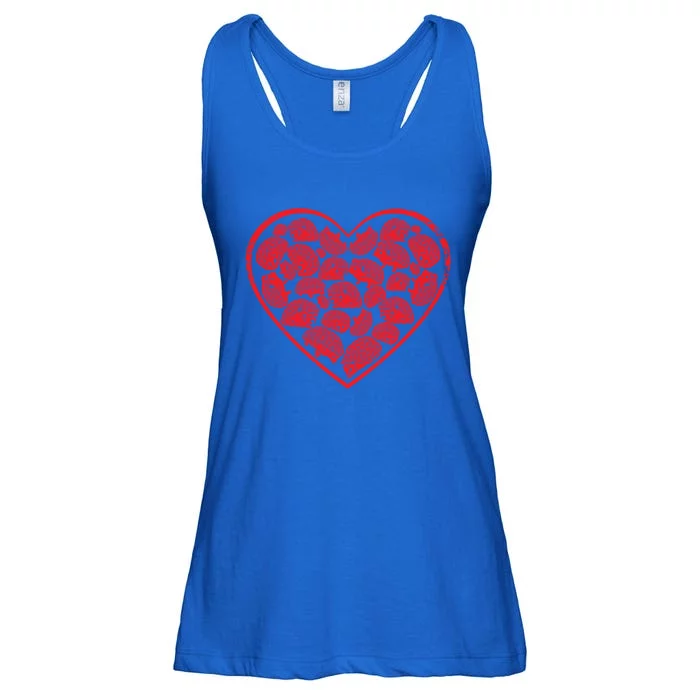 Hedgehog Heart Valentines Day Gift Ladies Essential Flowy Tank