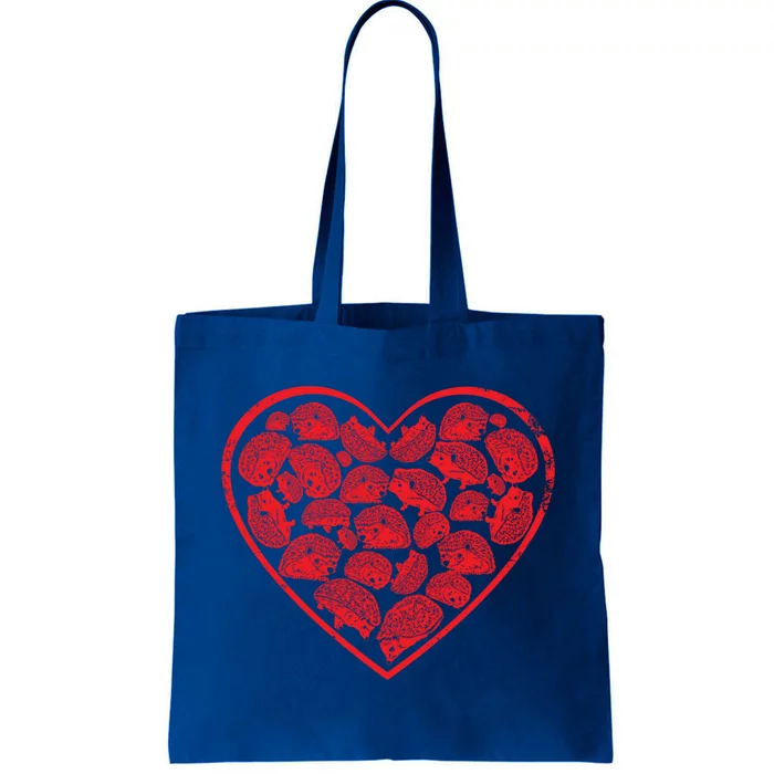 Hedgehog Heart Valentines Day Gift Tote Bag