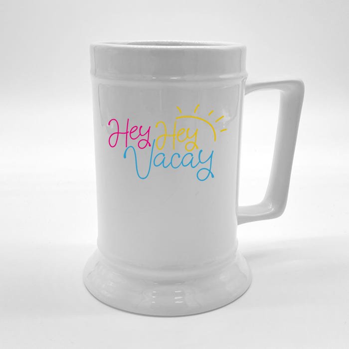 Hey Hey Vacay Summer Sun Front & Back Beer Stein