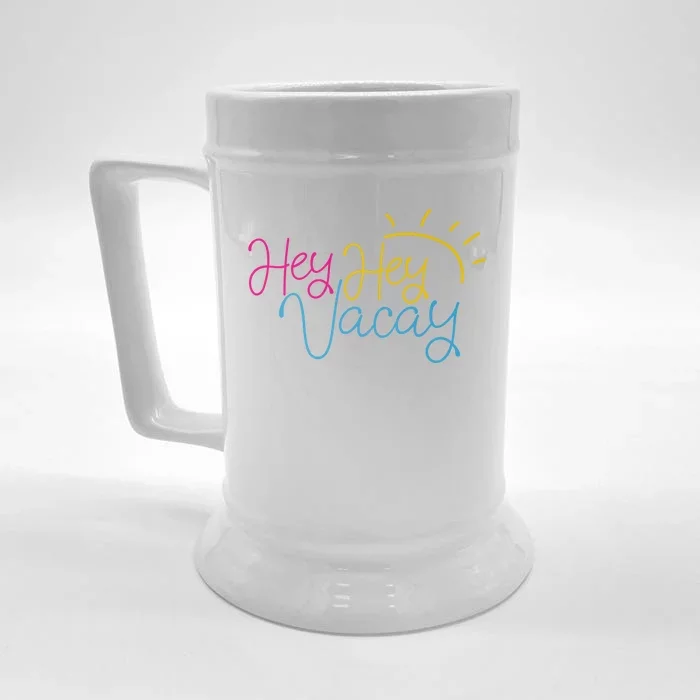 Hey Hey Vacay Summer Sun Front & Back Beer Stein