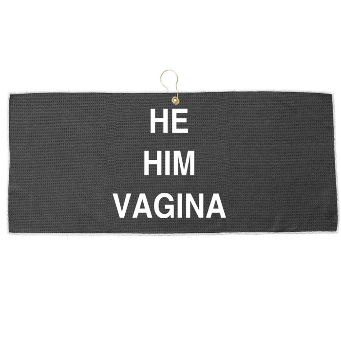 He Him Vagina Large Microfiber Waffle Golf Towel