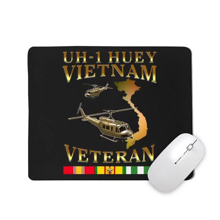 Huey Helicopter Vietnam Veteran Uh 1 Huey Vietnam Huey Mousepad