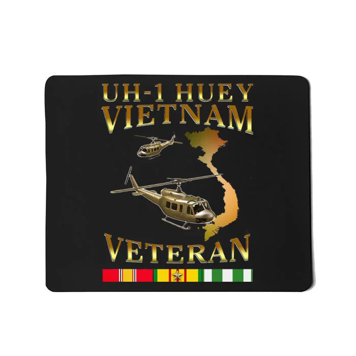 Huey Helicopter Vietnam Veteran Uh 1 Huey Vietnam Huey Mousepad