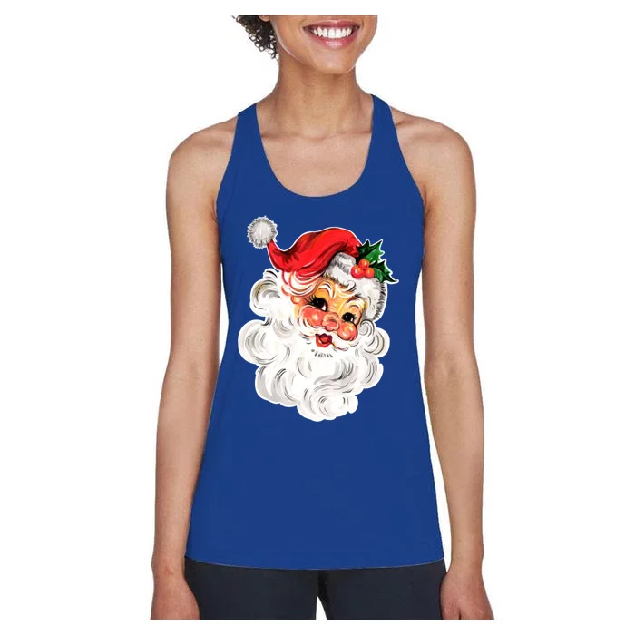 Happy Holidays We Wish You Merry Christmas From Santa Gift Women's Racerback Tank