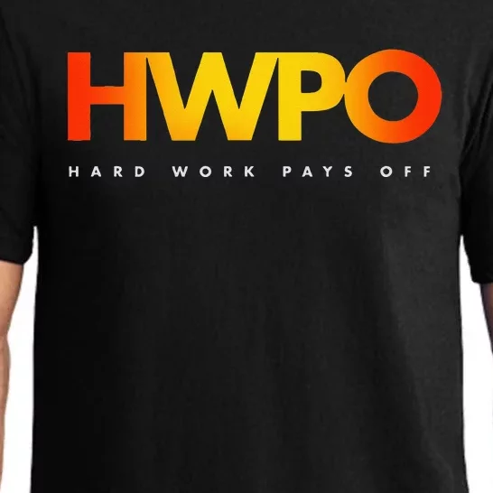 HWPO Hard Work Pays Off Pastel Motivational Pajama Set