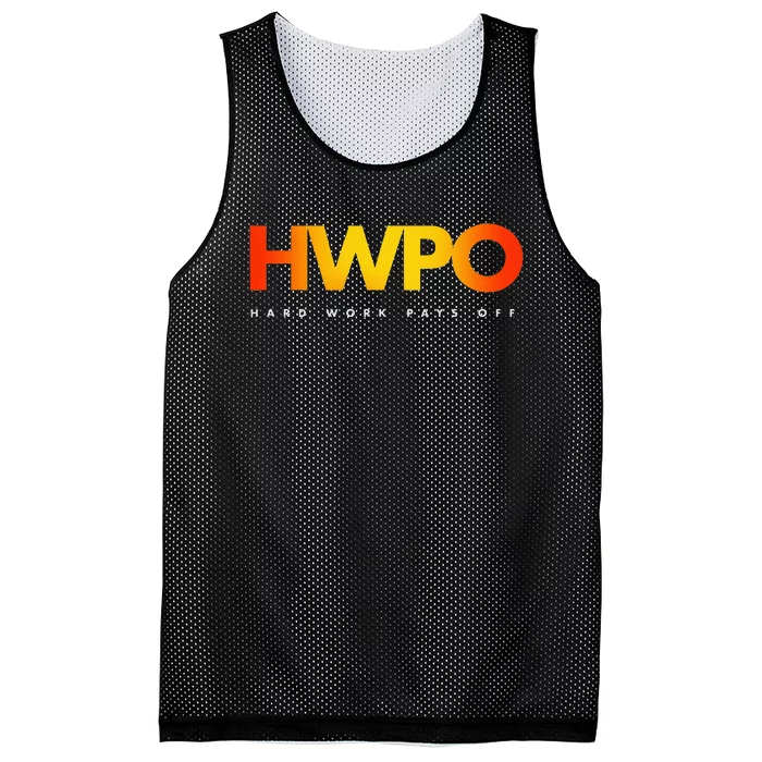 HWPO Hard Work Pays Off Pastel Motivational Mesh Reversible Basketball Jersey Tank