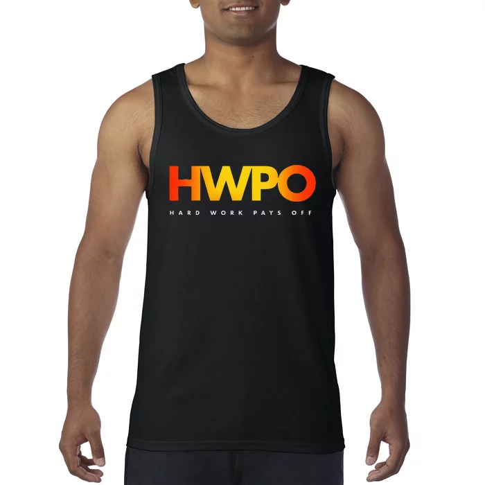 HWPO Hard Work Pays Off Pastel Motivational Tank Top