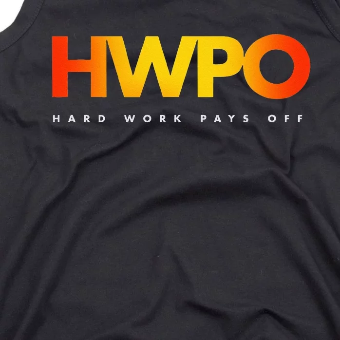 HWPO Hard Work Pays Off Pastel Motivational Tank Top