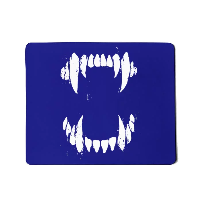 Halloween Horror Wolf Dog Vampire Monster Teeth Costume Mousepad