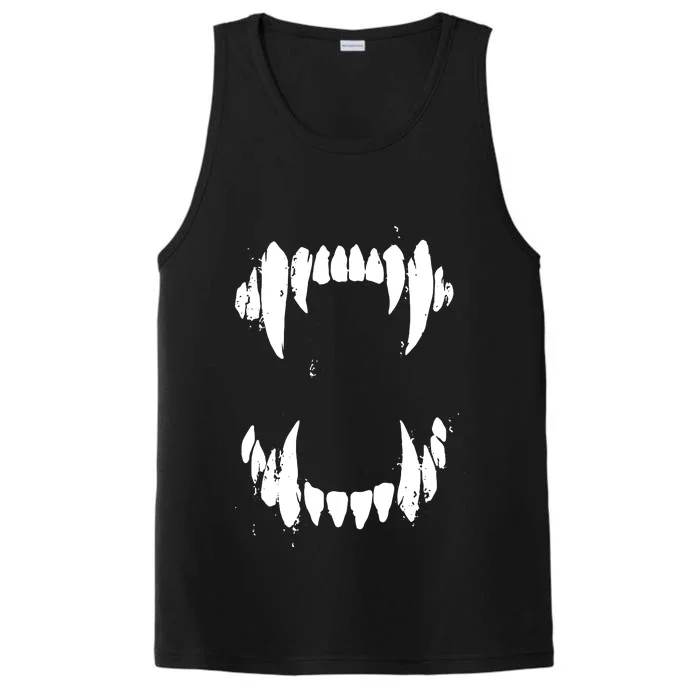 Halloween Horror Wolf Dog Vampire Monster Teeth Costume Performance Tank