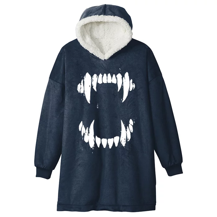 Halloween Horror Wolf Dog Vampire Monster Teeth Costume Hooded Wearable Blanket