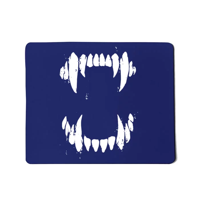 Halloween Horror Wolf Dog Vampire Monster Teeth Costume Mousepad