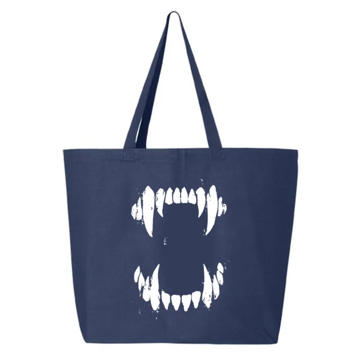 Halloween Horror Wolf Dog Vampire Monster Teeth Costume 25L Jumbo Tote