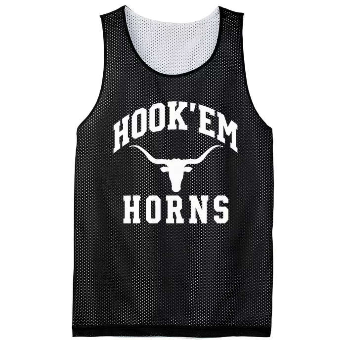 Hookem Horns Women Longhorn Head Mesh Reversible Basketball Jersey Tank