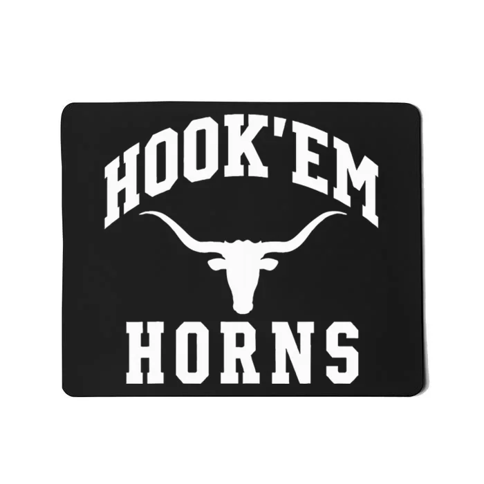 Hookem Horns Women Longhorn Head Mousepad