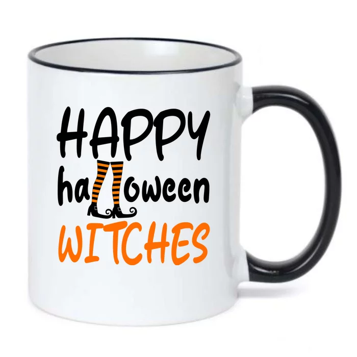 Happy Halloween Witches Cute Black Color Changing Mug