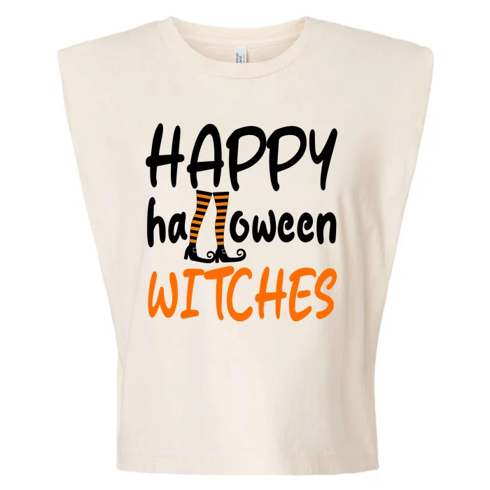 Happy Halloween Witches Cute Garment-Dyed Women's Muscle Tee