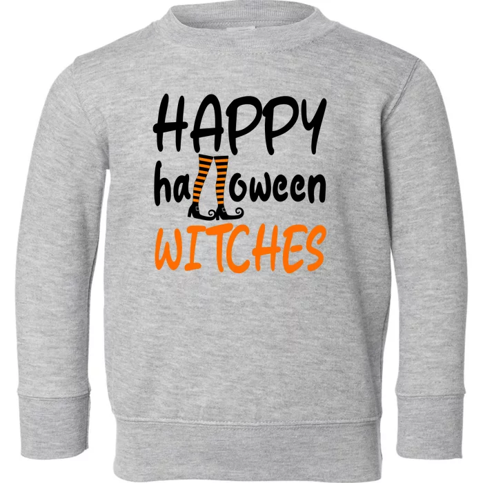 Happy Halloween Witches Cute Toddler Sweatshirt