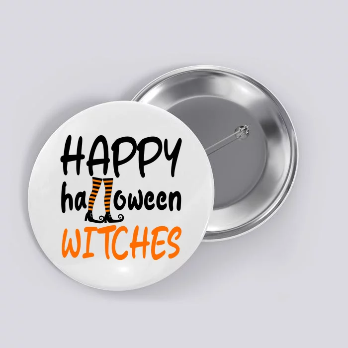 Happy Halloween Witches Cute Button