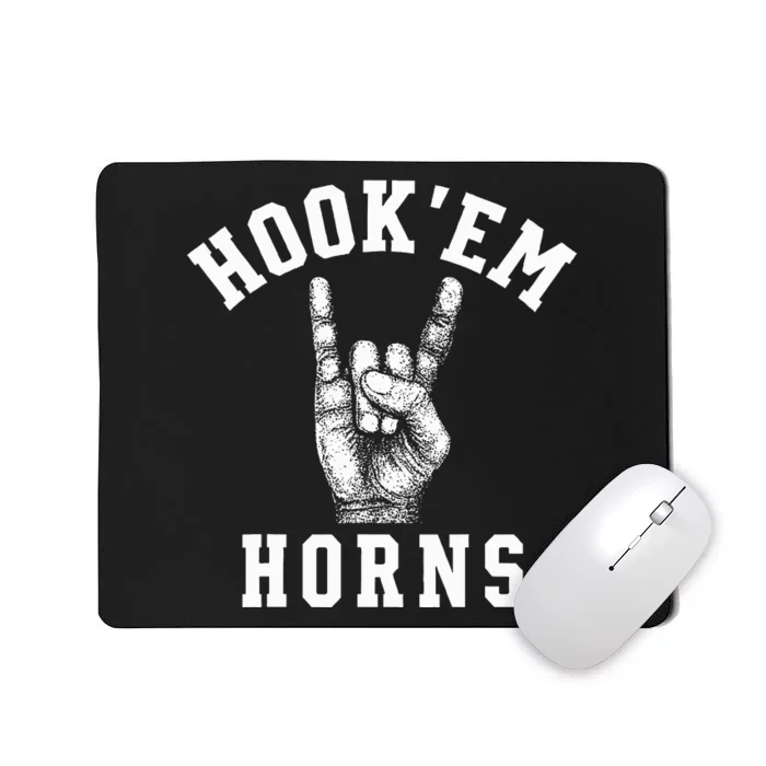 Hookem Horns Women Longhorn Head Mousepad