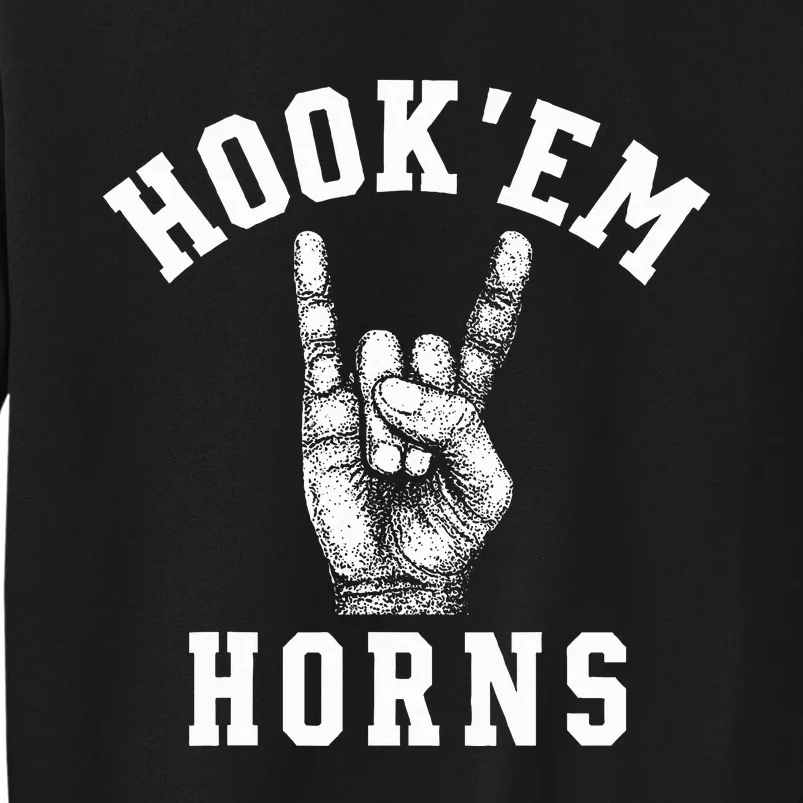 Hookem Horns Women Longhorn Head Tall Sweatshirt