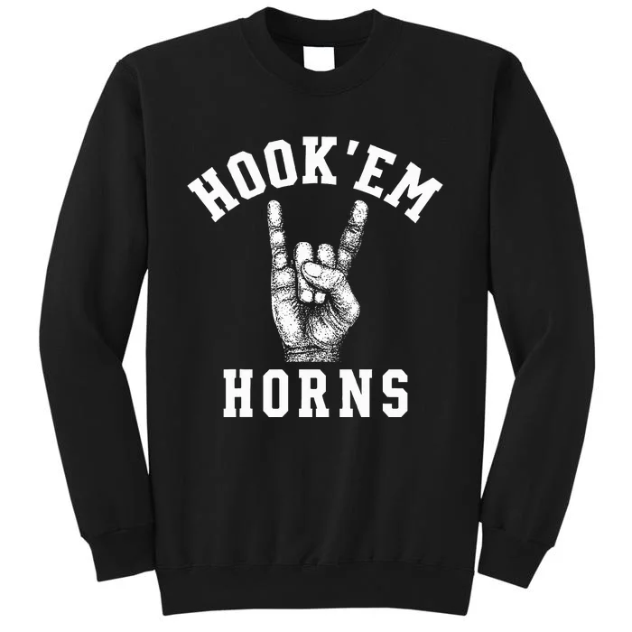 Hookem Horns Women Longhorn Head Tall Sweatshirt