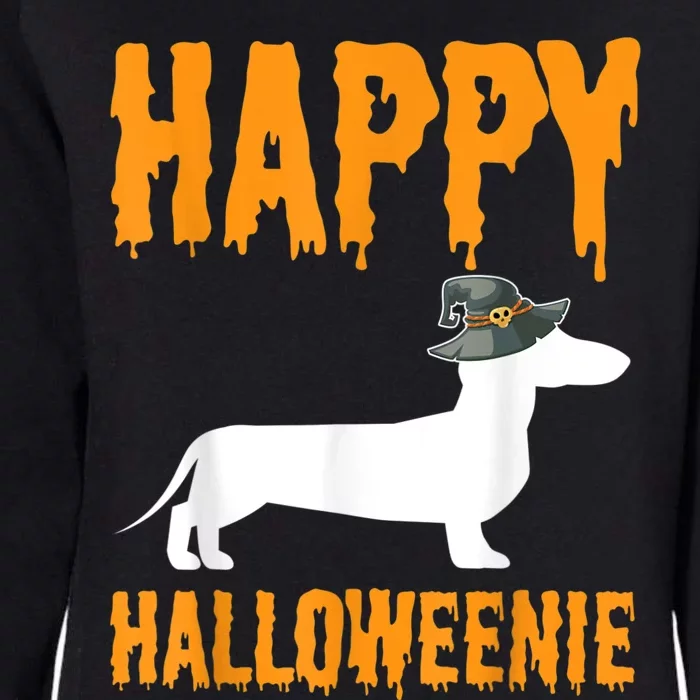 Happy Halloweiner Wiener Dog Costume Dachshund Halloween Womens California Wash Sweatshirt