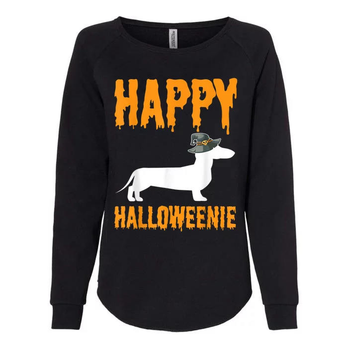 Happy Halloweiner Wiener Dog Costume Dachshund Halloween Womens California Wash Sweatshirt