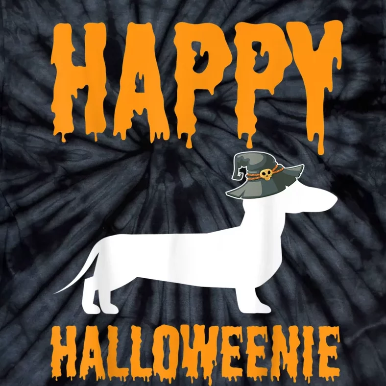 Happy Halloweiner Wiener Dog Costume Dachshund Halloween Tie-Dye T-Shirt