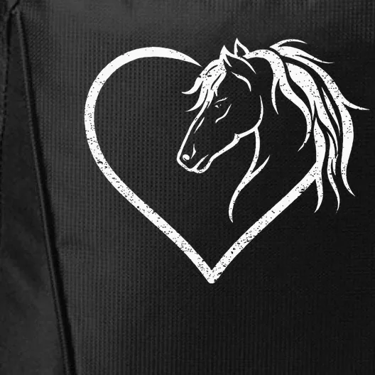 Horse Head With A Heart Riding Horse City Backpack