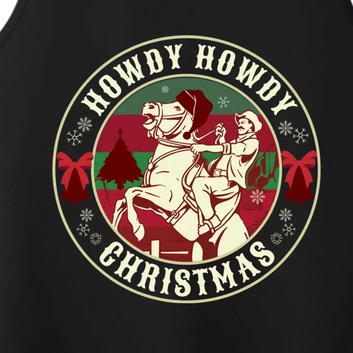 Howdy Howdy Western Christmas Performance Tank