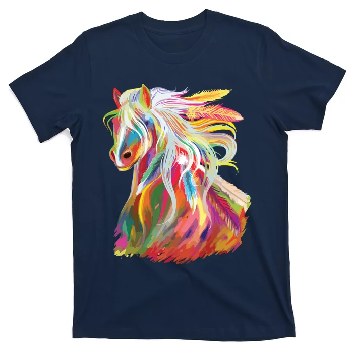 Horse Head Watercolor Equestrian T-Shirt