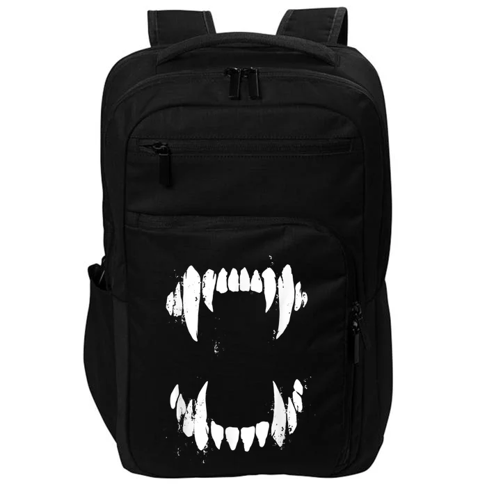 Halloween Horror Wolf Dog Vampire Monster Teeth Costume Impact Tech Backpack