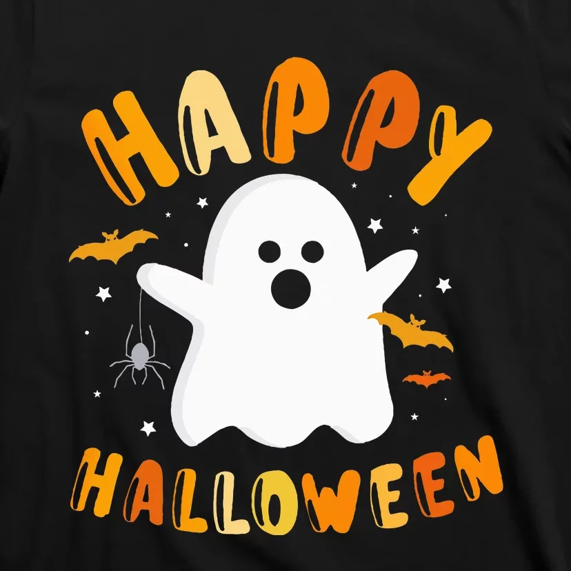 Happy halloween with funny boo ghost T-Shirt