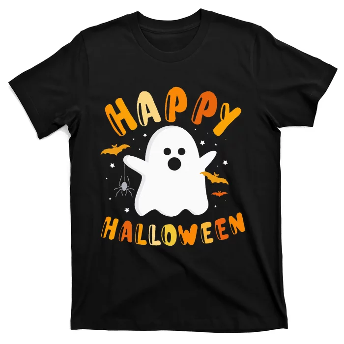 Happy halloween with funny boo ghost T-Shirt