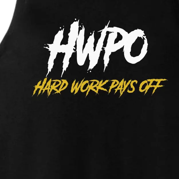 HWPO Hard Work Pays Off Motivate And Hustle Ladies Tri-Blend Wicking Tank