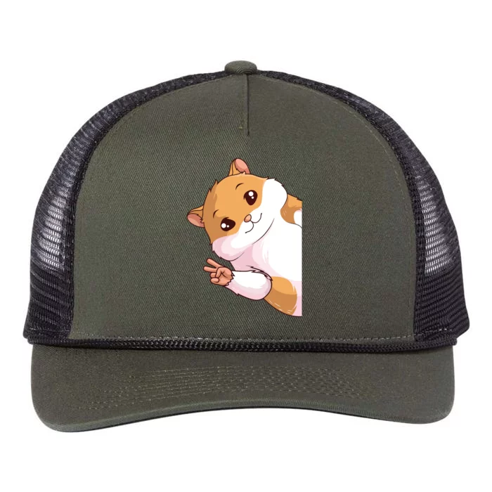 Hamster Hammy Women Boy Girl Retro Rope Trucker Hat Cap