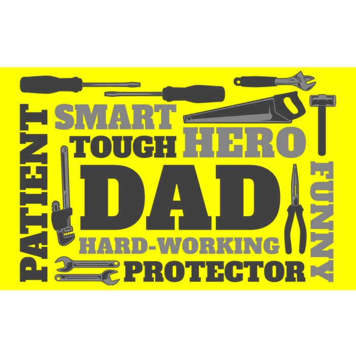 Hero Hard Working Dad Fathers Day Gift Bumper Sticker