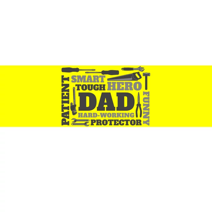 Hero Hard Working Dad Fathers Day Gift Bumper Sticker