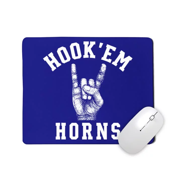 Hookem Horns Women Longhorn Head Mousepad